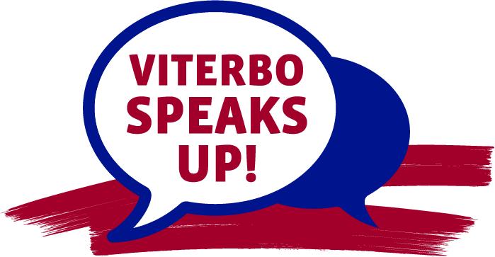 Viterbo Speaks Up Logo