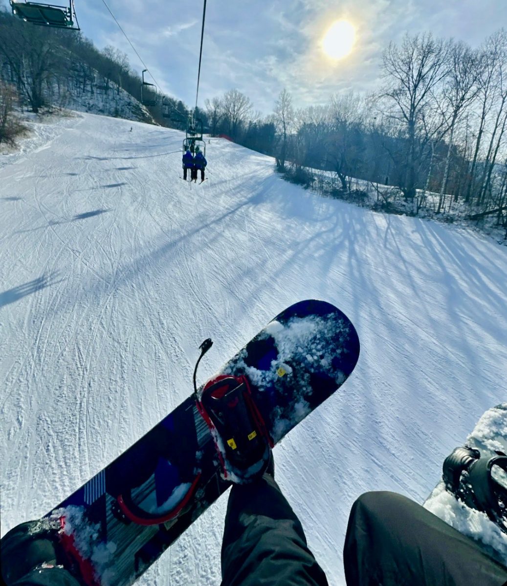 Students at Night at the Slopes