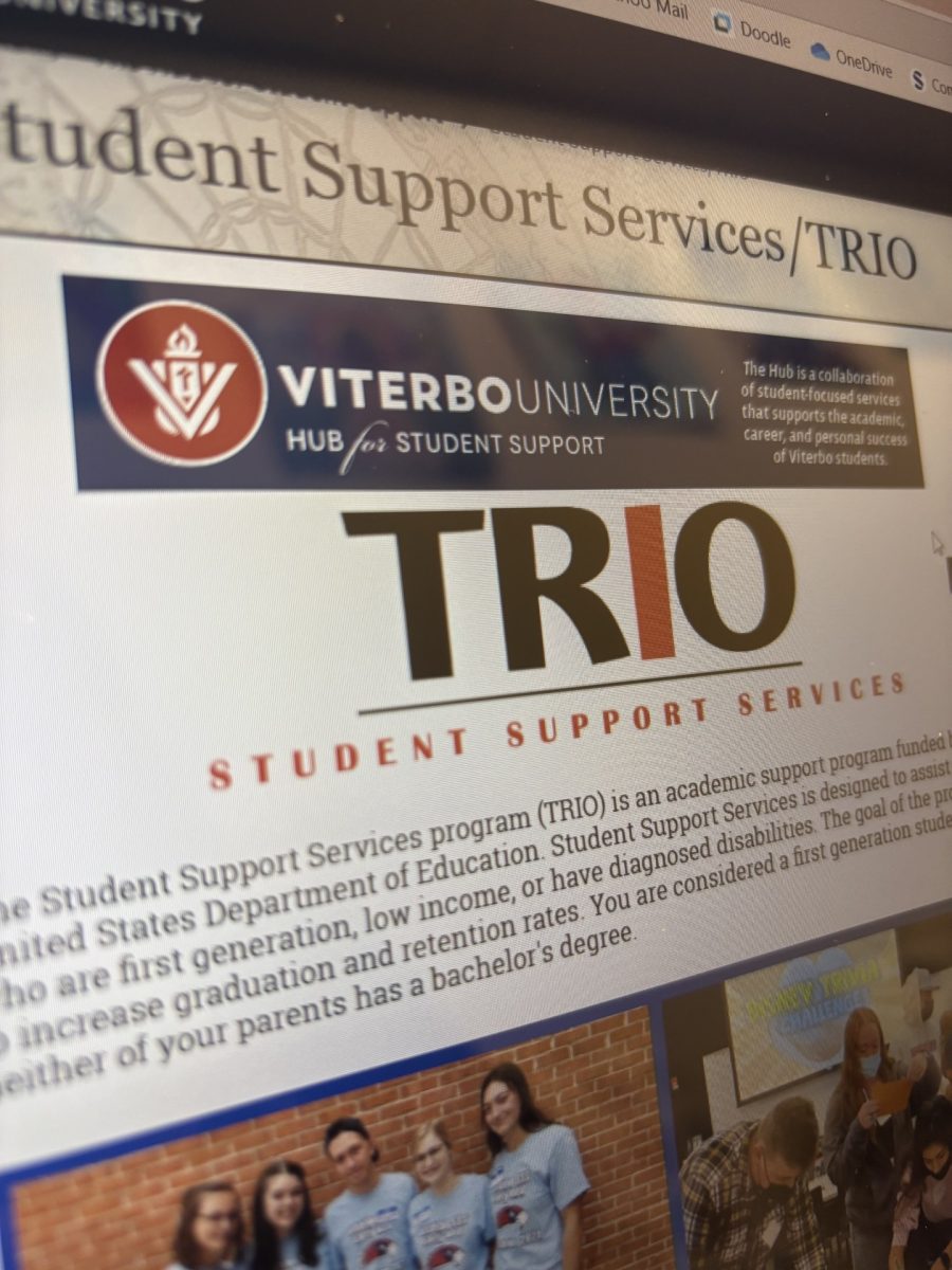 The TRIO Website, where students could find the context of the program 